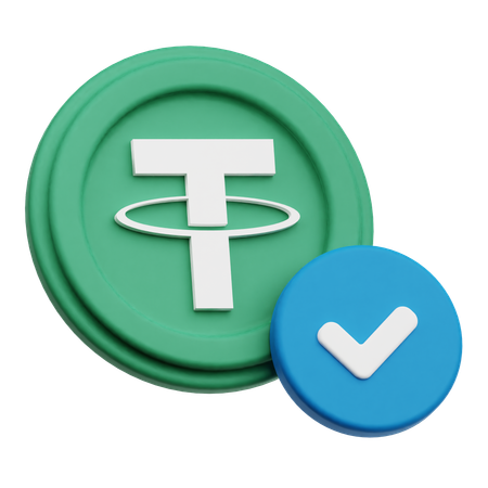 Tether Check  3D Icon