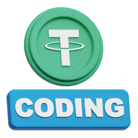 Tether Coding  3D Icon