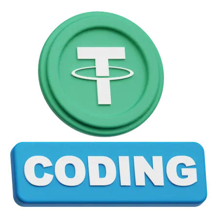 Tether Coding  3D Icon