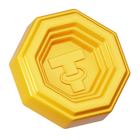 テザーコイン  3D Icon