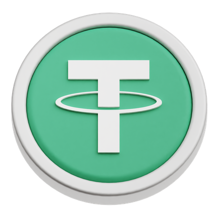 Tether Coin  3D Icon