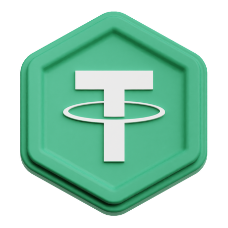 Tether Coin  3D Icon