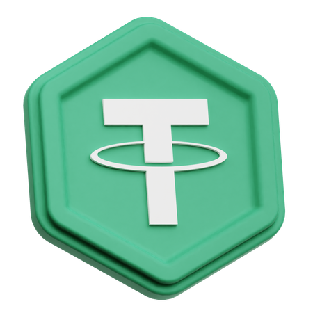 Tether Coin  3D Icon