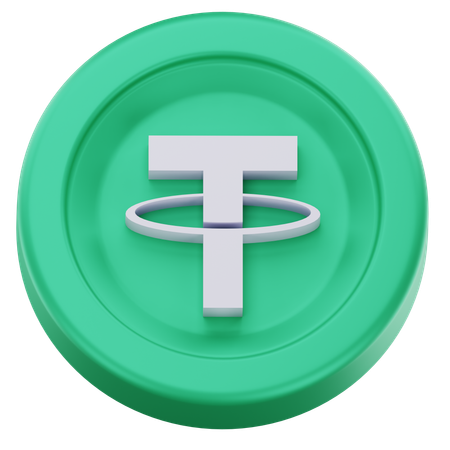 Tether coin  3D Icon