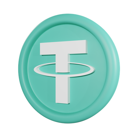 Tether Coin  3D Icon