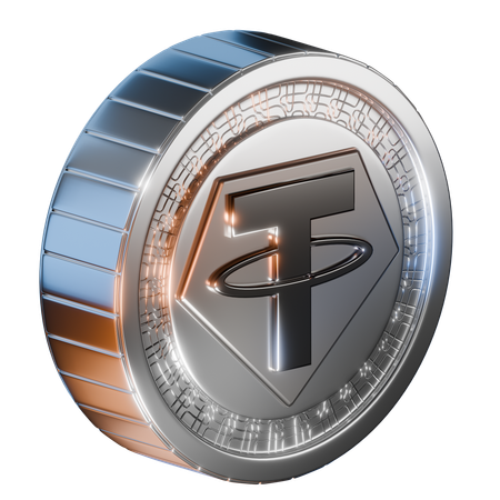 Tether Coin  3D Icon