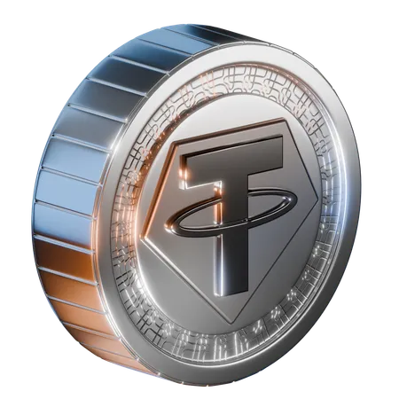 Tether Coin  3D Icon