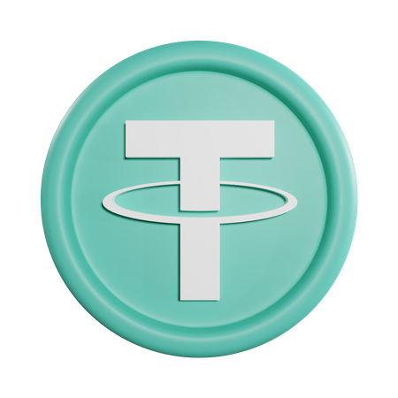 Tether Coin  3D Icon