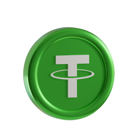 Tether Coin  3D Icon