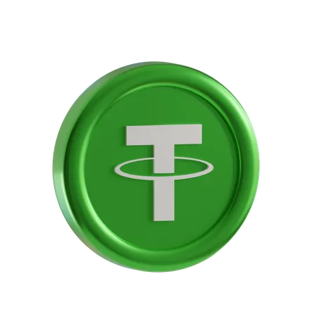 Tether Coin  3D Icon