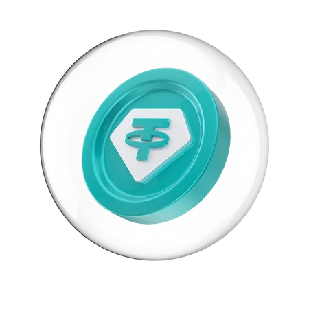 Tether coin  3D Icon