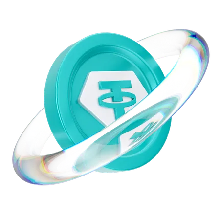 Tether coin  3D Icon