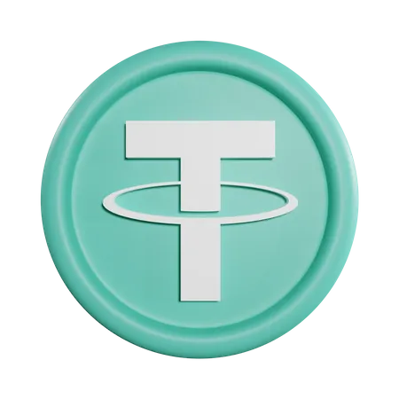 Tether Coin 3D Icon