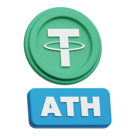 Tether Coin ATH  3D Icon