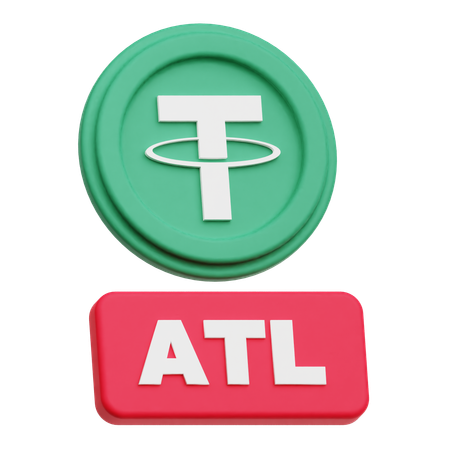 Tether Coin ATL  3D Icon