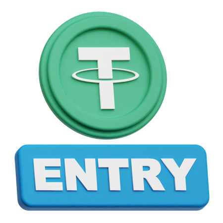 Tether Coin entry  3D Icon