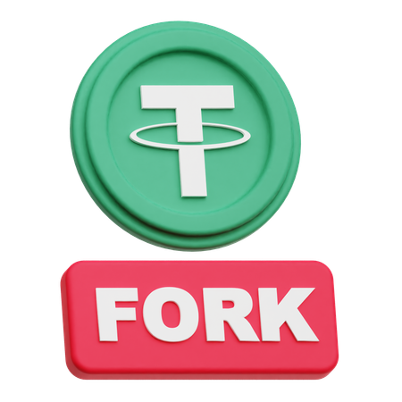 Tether Coin fork  3D Icon