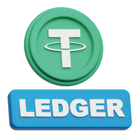 Tether Coin ledger  3D Icon
