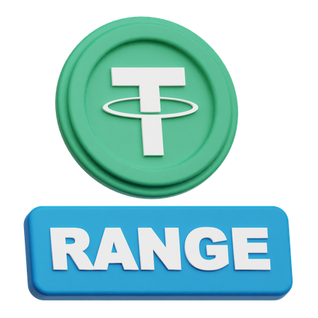 Tether Coin range  3D Icon