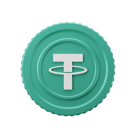 Tether Coin USDT  3D Icon