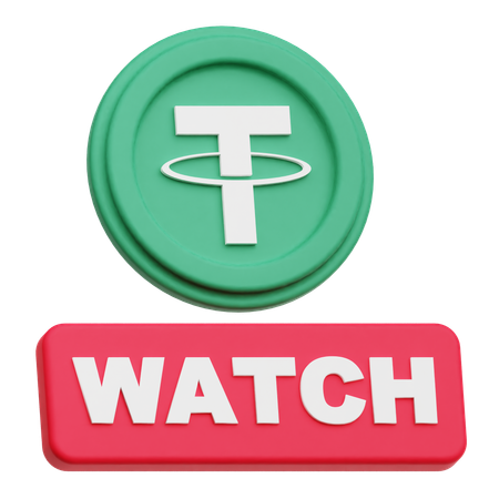 Tether Coin watch  3D Icon