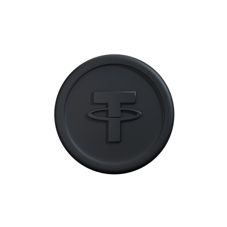Moneda criptográfica Tether  3D Icon