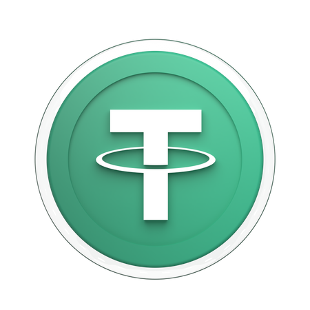 Tether Crypto  3D Illustration