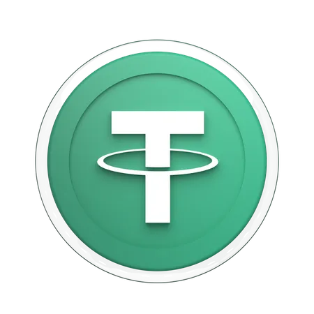 Tether Crypto  3D Illustration