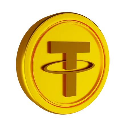 Tether Crypto Coin  3D Icon