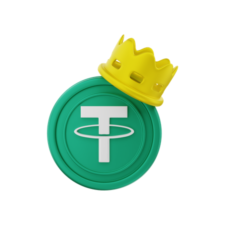 Tether crypto coin  3D Icon