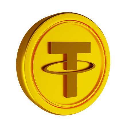 Tether Crypto Coin  3D Icon
