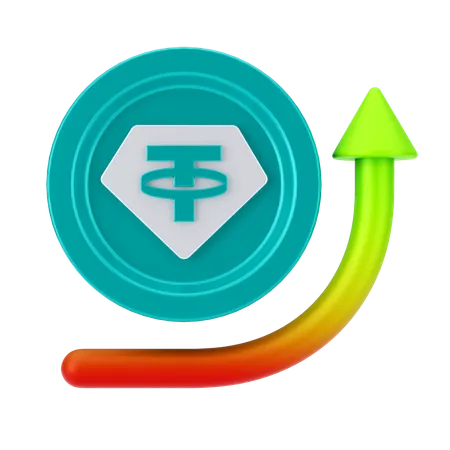 Tether currency  3D Icon