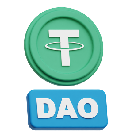 Tether Dao  3D Icon