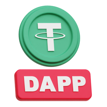 Tether Dapp  3D Icon