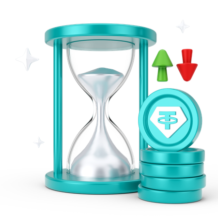 Tether deadline  3D Icon