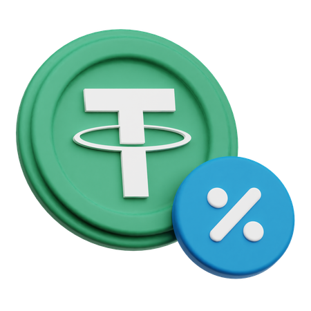 Tether Discount  3D Icon
