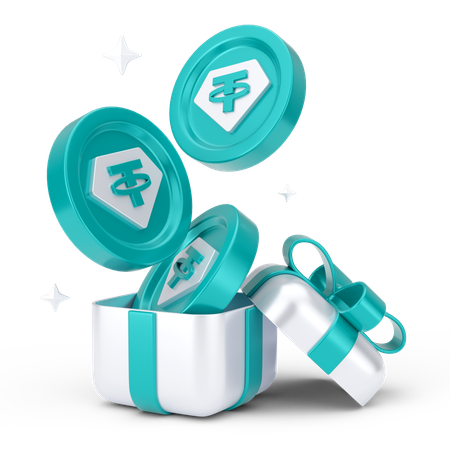 Tether gift  3D Icon