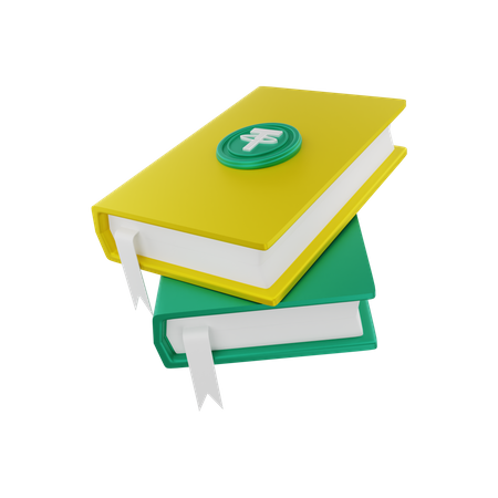 Tether knowledge books  3D Icon