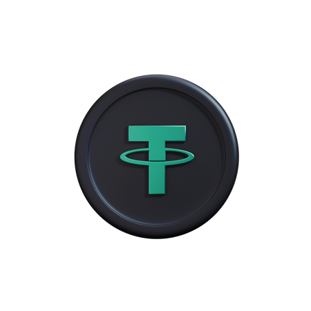 Kryptomünze Tether  3D Icon