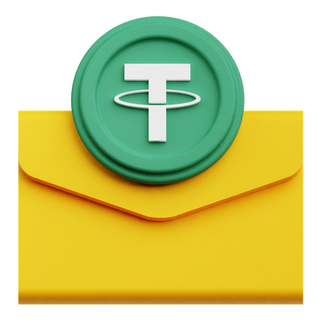 Tether Mail  3D Icon