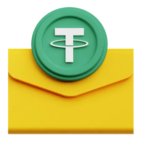 Tether Mail  3D Icon