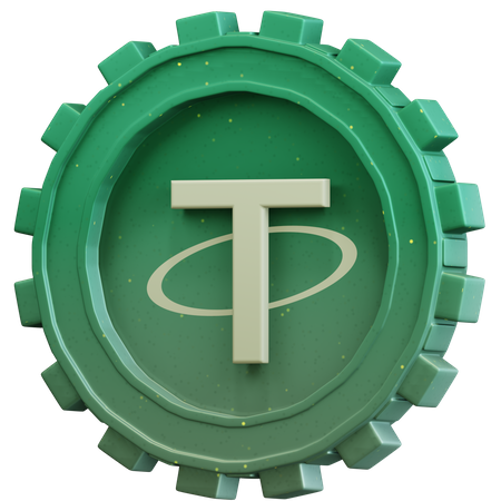 Tether-Münze  3D Icon