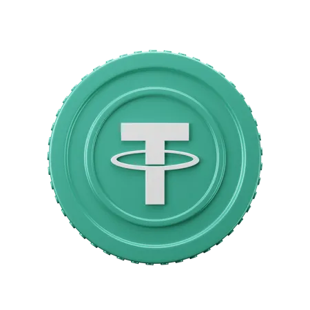 Tether-Münze USDT  3D Icon