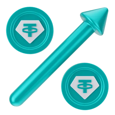 Tether percent  3D Icon