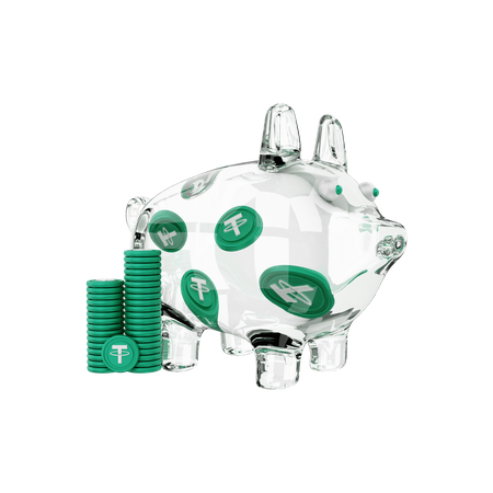 Tether savings  3D Icon