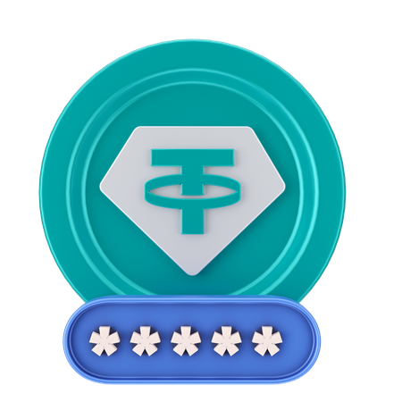 Tether security  3D Icon