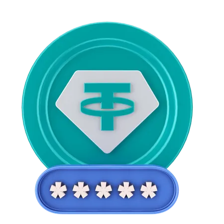 Tether security  3D Icon