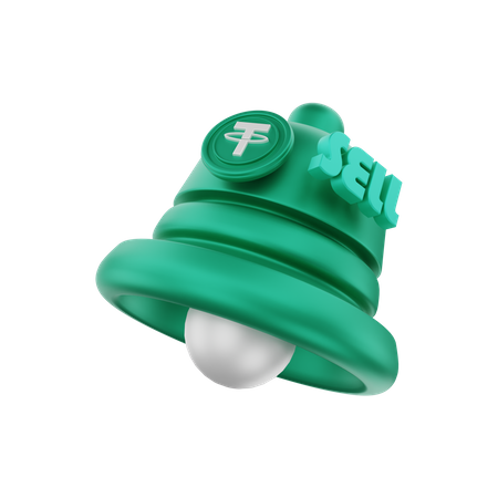 Tether sell notification  3D Icon