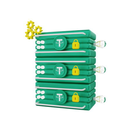 Tether  Server  3D Icon