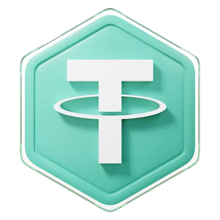 Insignia de Tether USD (USDT)  3D Icon